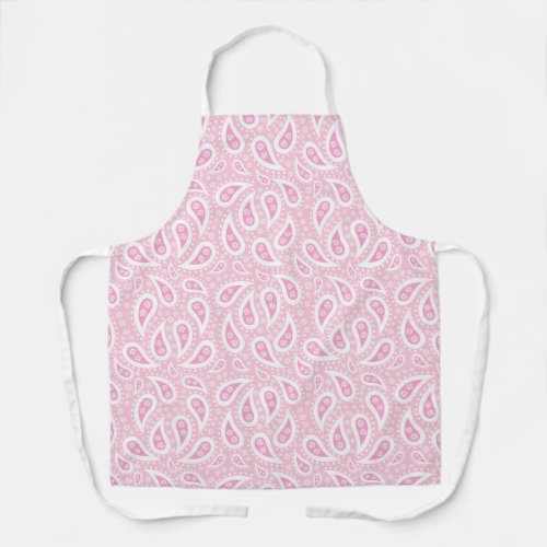 Pink and White Paisley Girly Girl Apron