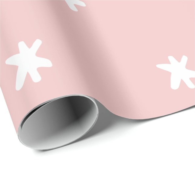 Pink and White Pattern Wrapping Paper (Roll Corner)