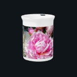 Pink and White Peonies Pitcher<br><div class="desc">Pink and White Peonies</div>