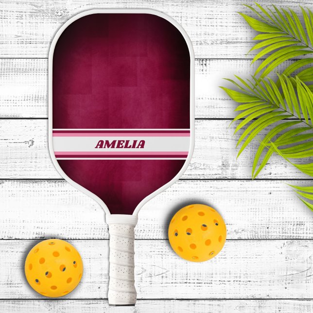 Pink and White Personalized Pickleball Paddle (Creator Uploaded)