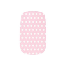 Pink and White Polka Dot Pattern. Spotty. Minx Nail Art Pink and White Polka Dot Pattern. Spotty. Minx Nail Art