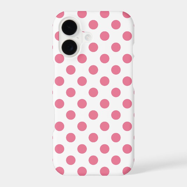 Pink and white polka dots Case-Mate iPhone case (Back)