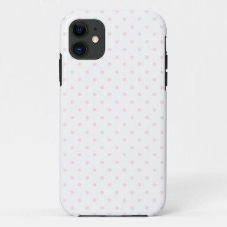 Pink and White Polka Dots iPhone 11 Case
