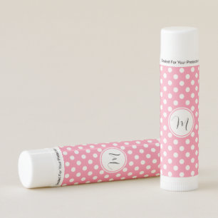 Pink and White Polka Dots Lip Balm