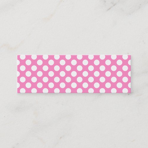 Pink and White Polka Dots Business Cards