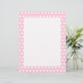 Pink and White Polka Dots Pattern. (Standing Front)