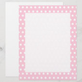 Pink and White Polka Dots Pattern. (Front/Back)