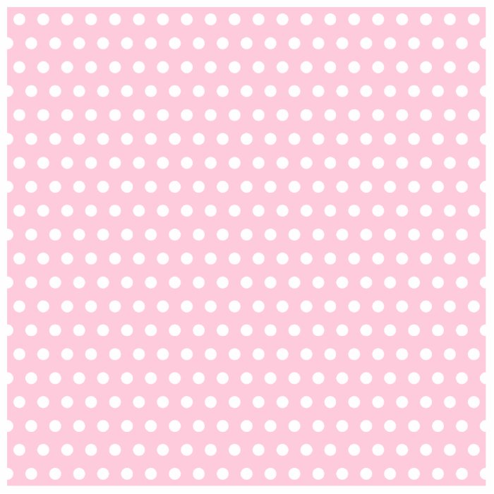 Pink and White Polka Dots Pattern. Photo Sculpture