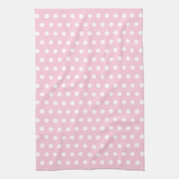 Pink And White Polka Dots Pattern. Towel by Graphics_By_Metarla at Zazzle