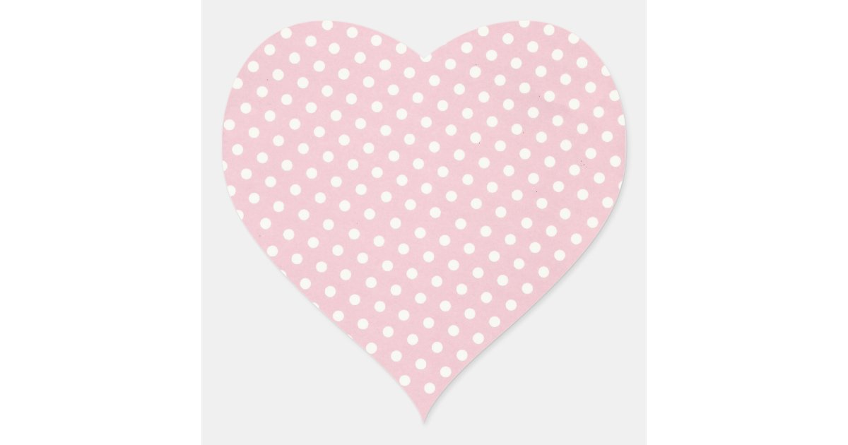 Pink and White Polka Dots Sticker | Zazzle