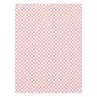 Pink and White Pretty Retro Checkers 50s Party Tablecloth