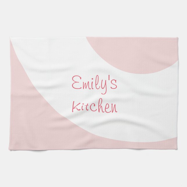 Pink and White Pretty Towel (Horizontal)