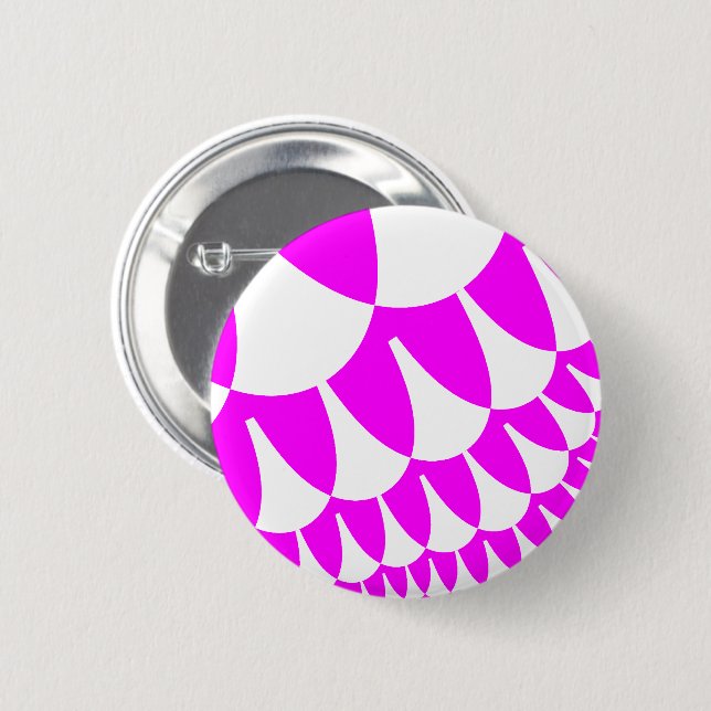 Pink and White Scales Button (Front & Back)