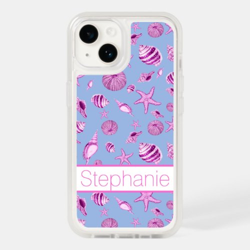Pink and white seashells  OtterBox iPhone case