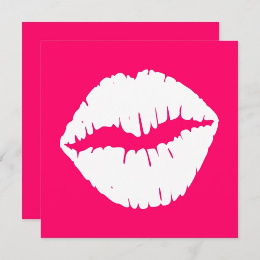 Pink and White Smooch (Front/Back)