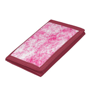Pink and white speckles texture background trifold wallet