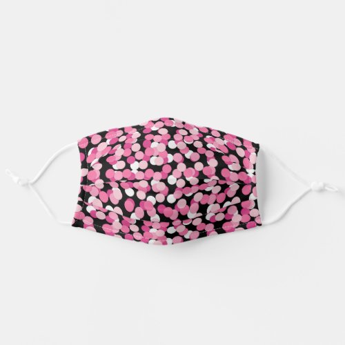 Pink and White Spots Adult Cloth Face Mask