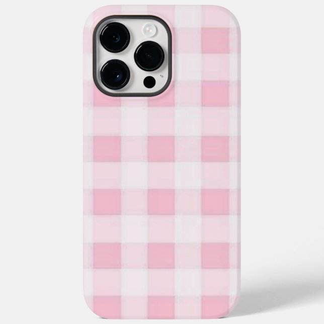 Pink and white squares Case-Mate iPhone case (Back)