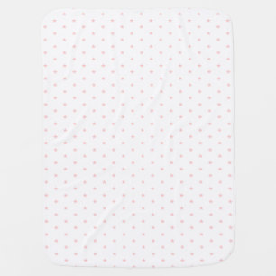 Pink and White Star Baby Blankets