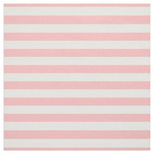 Pink and White Stripe Pattern Fabric