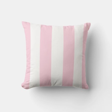 Pink And White Striped | Cabana Outdoor Pillow