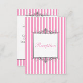 Pink and White Striped Enclosure Card (Front/Back)
