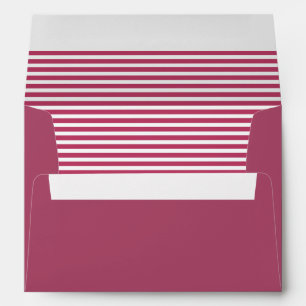Pink and White Striped Envelope