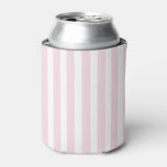 Pink And White Striped Favor Box Can Cooler at Zazzle