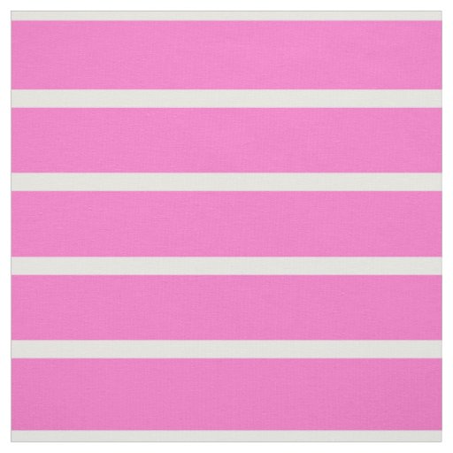 Pink and White Stripes Design Fabric