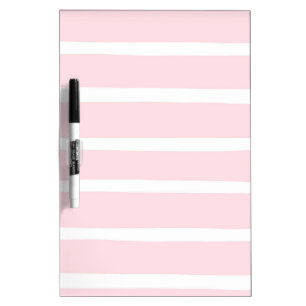 Pink and White Stripes Dry Erase Board