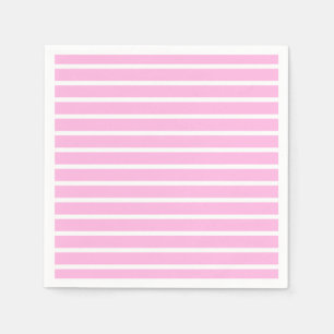 Pink and White Stripes Napkins