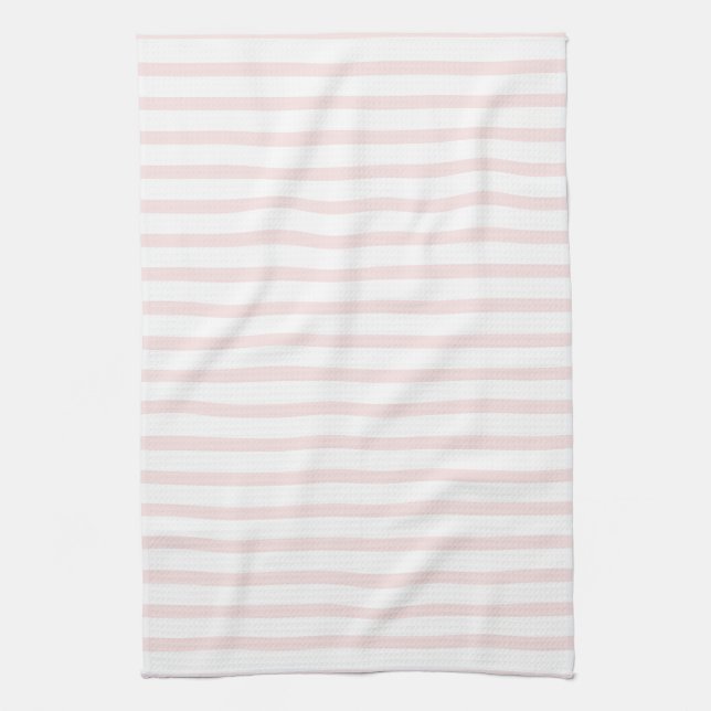 Pink and White Stripes Towel (Vertical)
