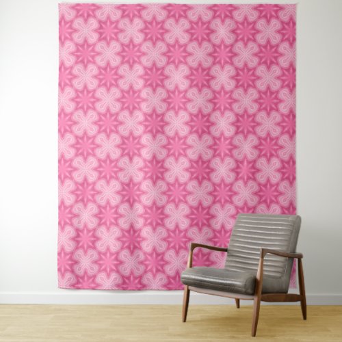 Pink And White Tapestry