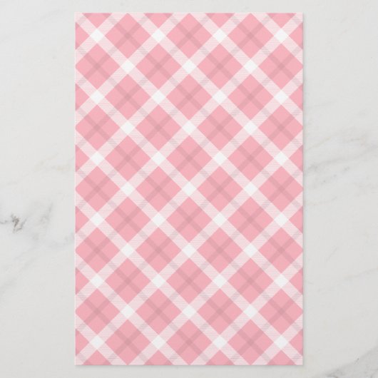Pink And White Tartan Pattern (Front)