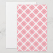 Pink And White Tartan Pattern (Front/Back)