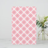 Pink And White Tartan Pattern (Standing Front)