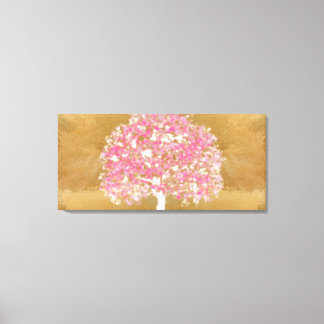Pink and White Tree of Life in Heaven Canvas Print