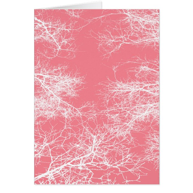 Pink and white trees cards (Front)