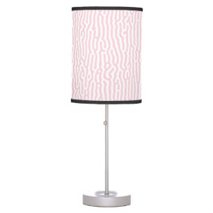 Pink and White Turing Pattern Table Lamp
