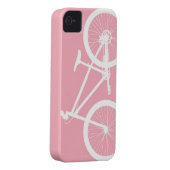 Pink and White Vintage Bicycle iPhone 4s Case (Back/Right)
