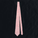 Pink and white vintage paisley pattern neck tie<br><div class="desc">Pink and white vintage paisley pattern.</div>