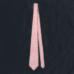 Pink and white vintage paisley pattern neck tie<br><div class="desc">Pink and white vintage paisley pattern.</div>