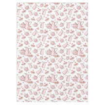 Pink and White Watercolor Bakery Desserts