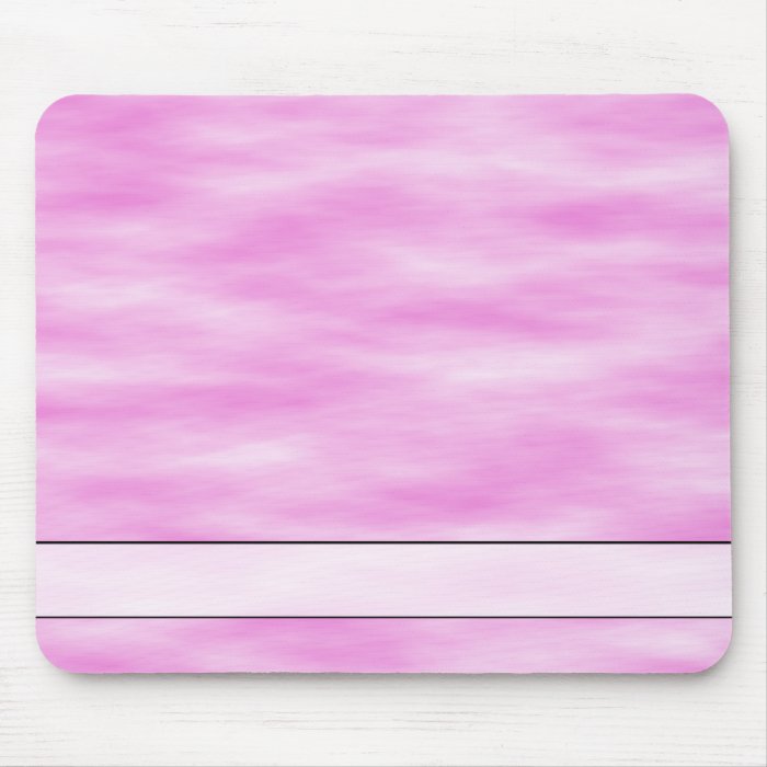 Pink and White Wavy Pattern. Mousepads