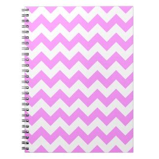Pink and White Zigzag Notebook