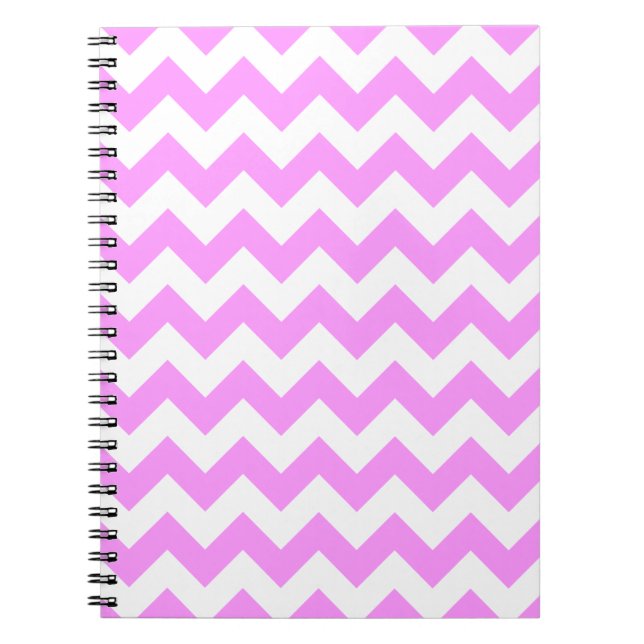 Pink and White Zigzag Notebook (Front)