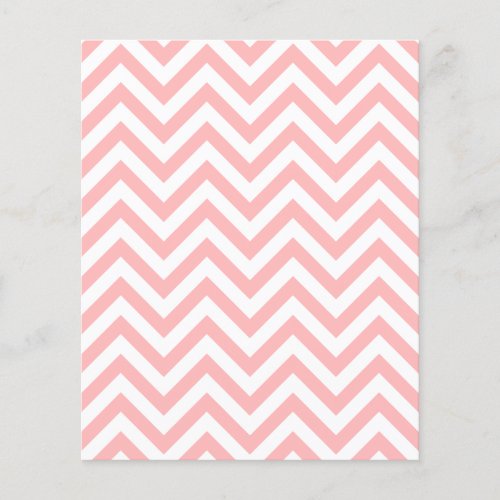 Pink and White Zigzag Stripes Chevron Pattern Flyer