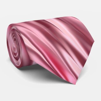 Pink And Wine Stripes Neck Tie by Rainbow_Pixels at Zazzle