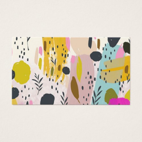 Pink And Yellow Abstract Art Trendy Modern Pattern