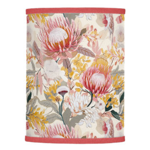 Pink and Yellow Coastal Flowers Lamp Shade